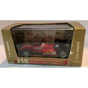 NEW in Box 1984 Ferrari 126 C4 F.1 650-850 HP Die Cast 1:43 Racing Car Brumm Oro